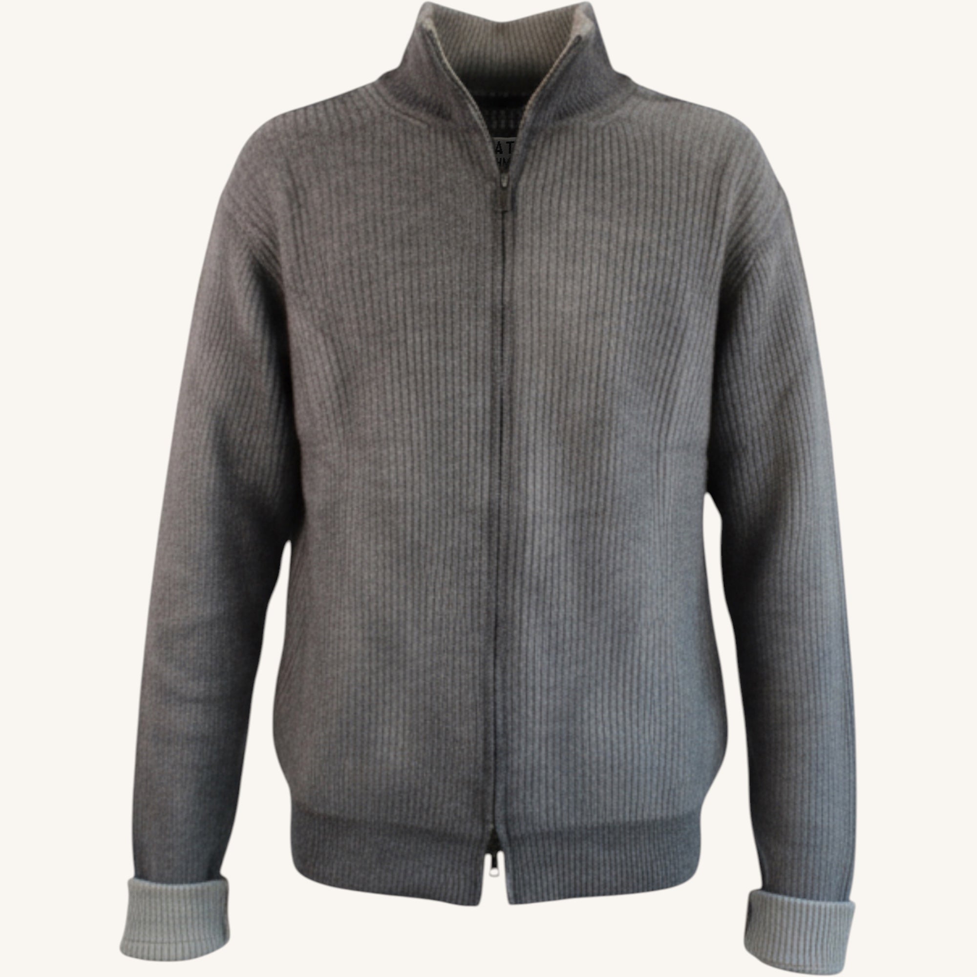 Tie-dye cashmere full-zip sweater