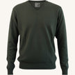 Maglione con scollo a v in cashmere