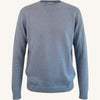Maglione girocollo in cashmere lino