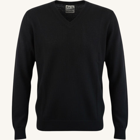 Maglione con scollo a v in cashmere