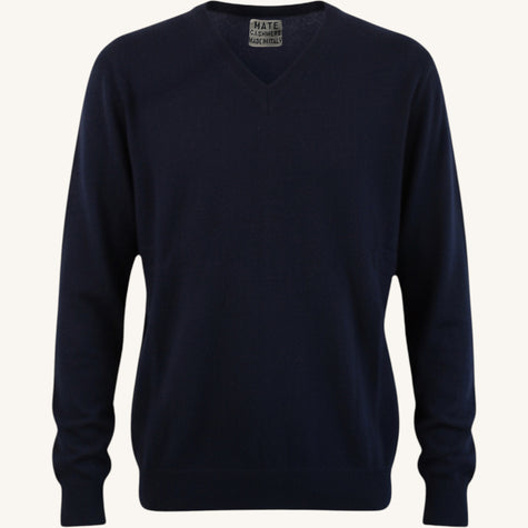 Maglione con scollo a v in cashmere