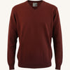 Maglione con scollo a v in cashmere