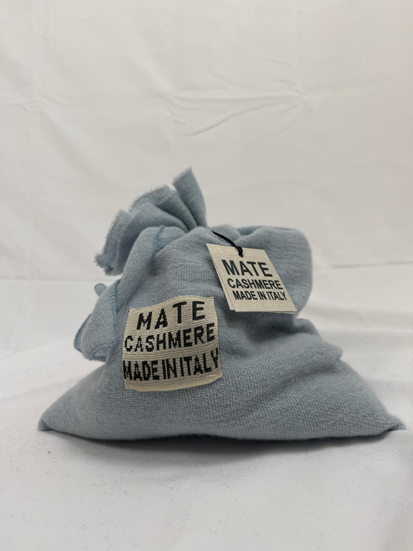 Sciarpa con borsina in cashmere