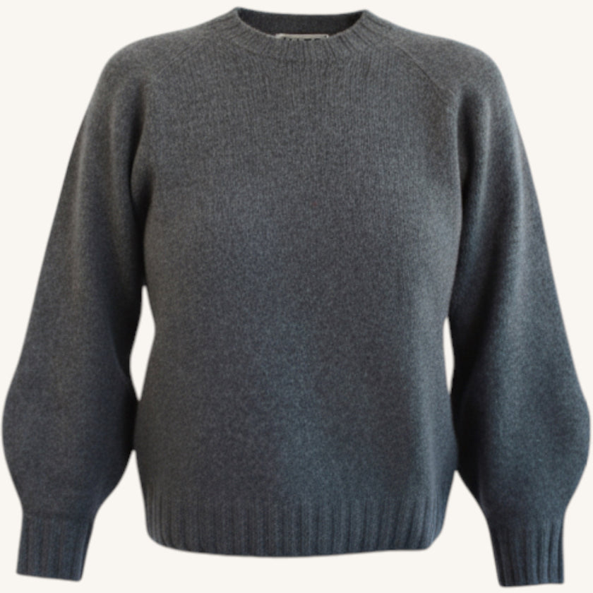 Balloon-sleeve sweater