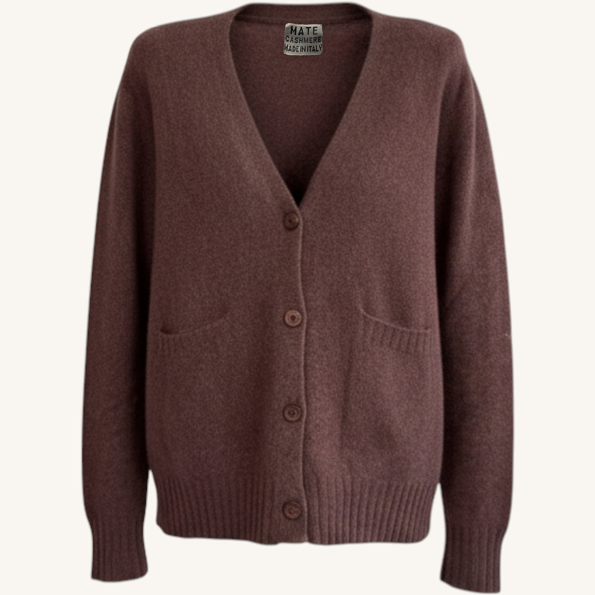 Spray-print button-down cardigan