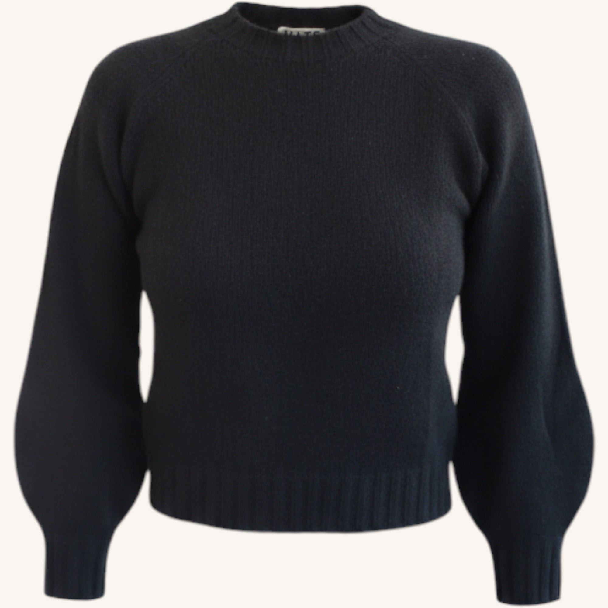 Balloon-sleeve sweater