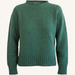 Maglione girocollo melange in cashmere