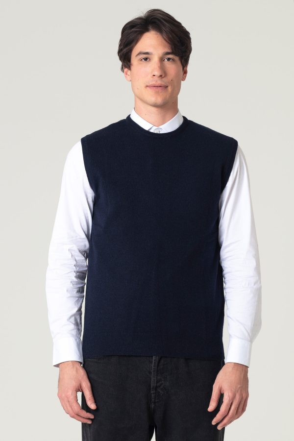 gilet paricollo blu 1
