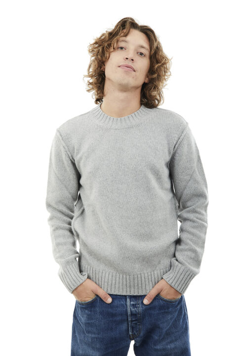 Maglione Girocollo con Cuciture esterne