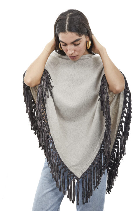 poncho with fringes