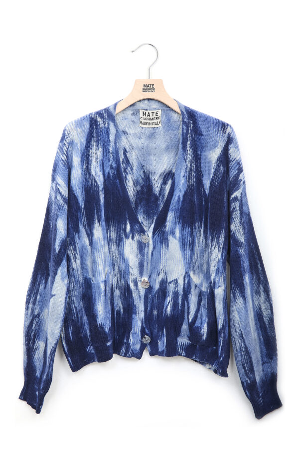 Tiedye Cardigan Blu Still