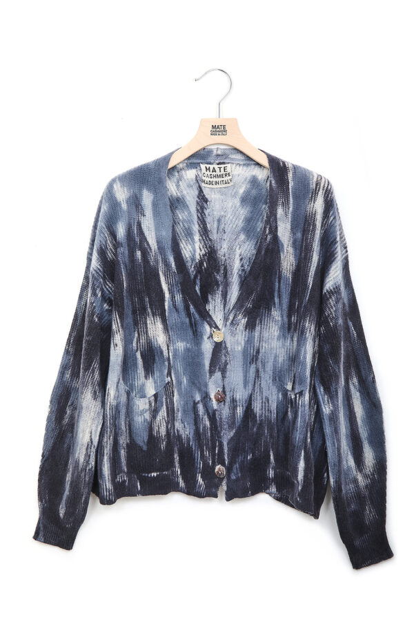 Tiedye Cardigan Grigio Still