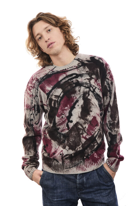 Maglione Girocollo Tie Dye Cerchio