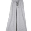 4100pt Pant Palazzo Grigio Perla